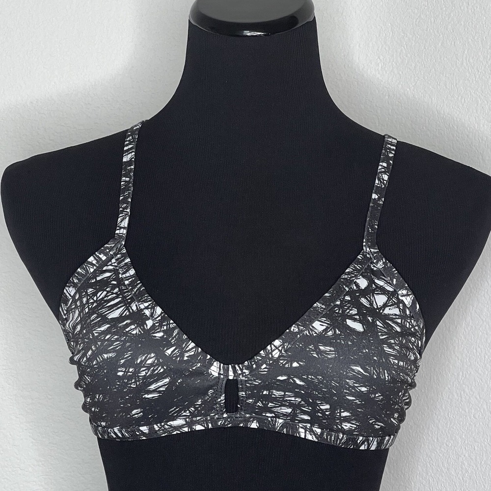 Jolyn Bikini Swim Top Vent XL Black White (Scra) New with tags